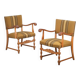 Fauteuils en chêne, Danemark, années 1960, ensemble de 2