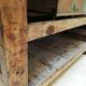 Large solid wooden carpenter's workbench