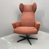 Fauteuil pivotant d'Europe de l'Est de Drevotvar, Tchécoslovaquie, années 1970