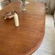 Round table 120-230 cm scandinavian samcom arne hovmand olsen