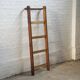 Vintage pine climbing ladder