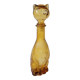 Zoomorphic carafe in amber glass