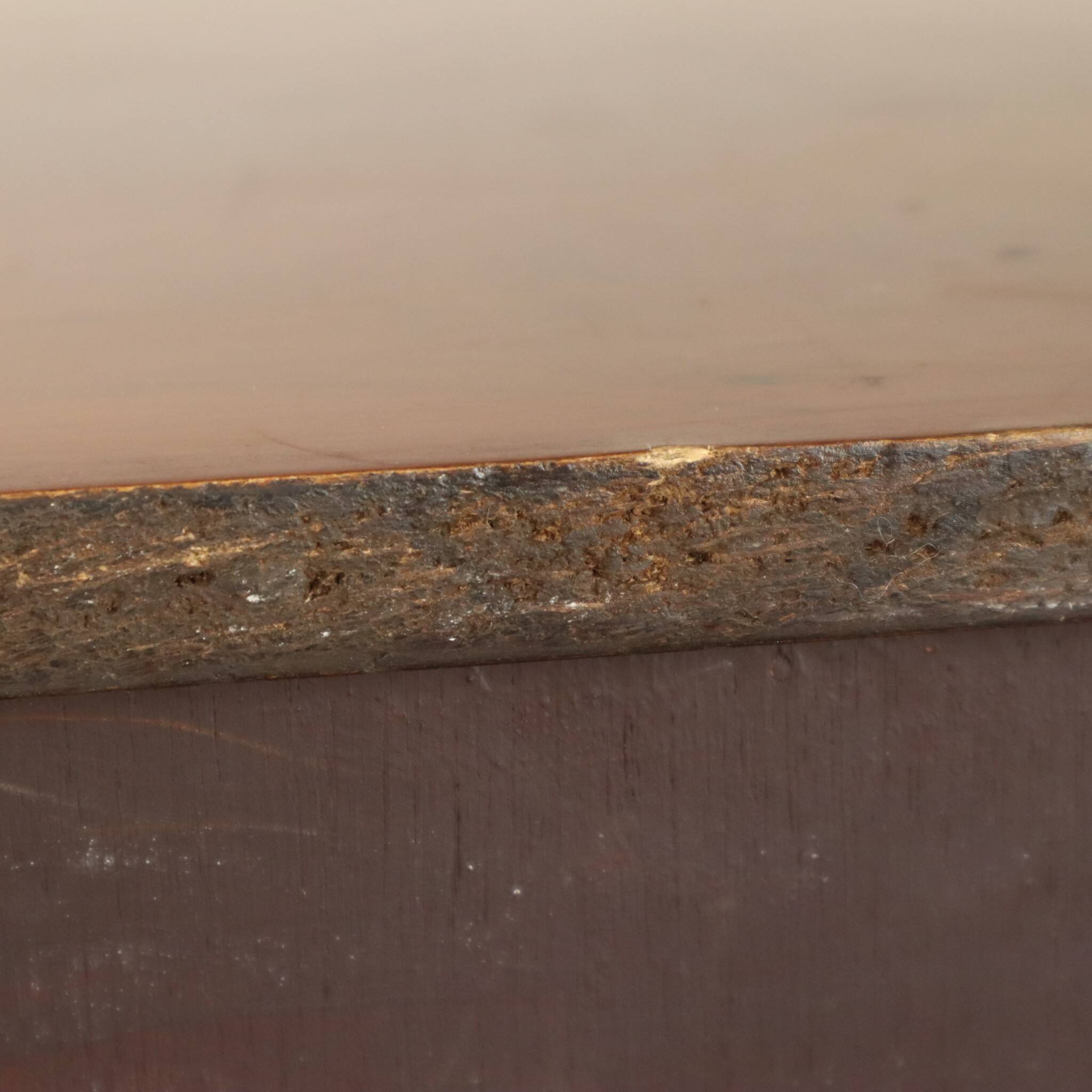 Vintage Chest of Drawers Burton Reproductions Burl Wood Veneer 116cm