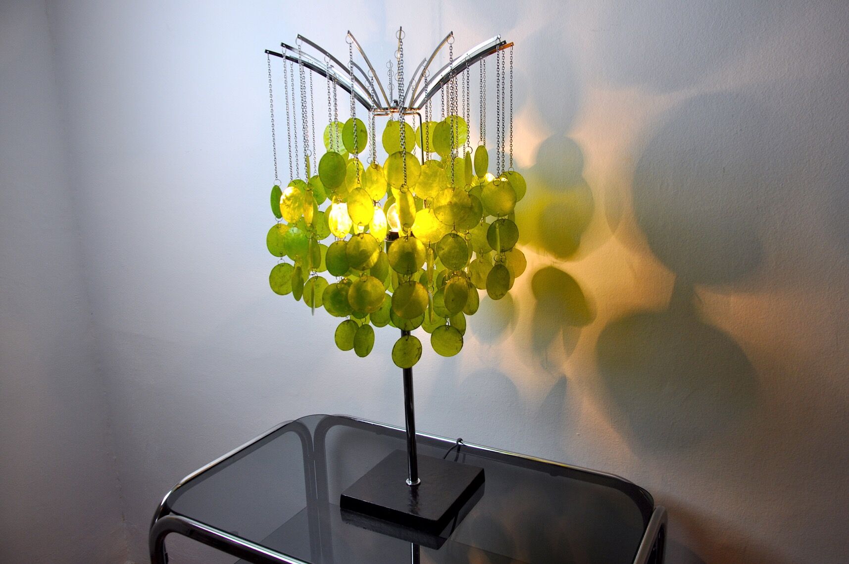 Table lamp in Nacres by Tarogo, Japan, 1980