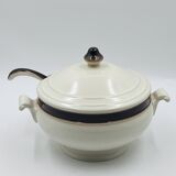 Sierra soup tureen Boch La Louvière with ladle