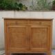 Buffet Art Déco en bois naturel, charme authentique.