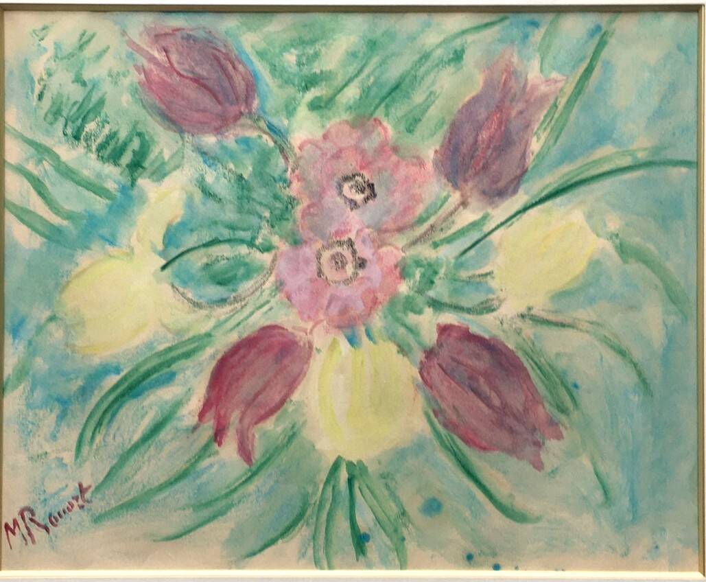 Watercolour by Madeleine Rouart, an artist close to Degas.