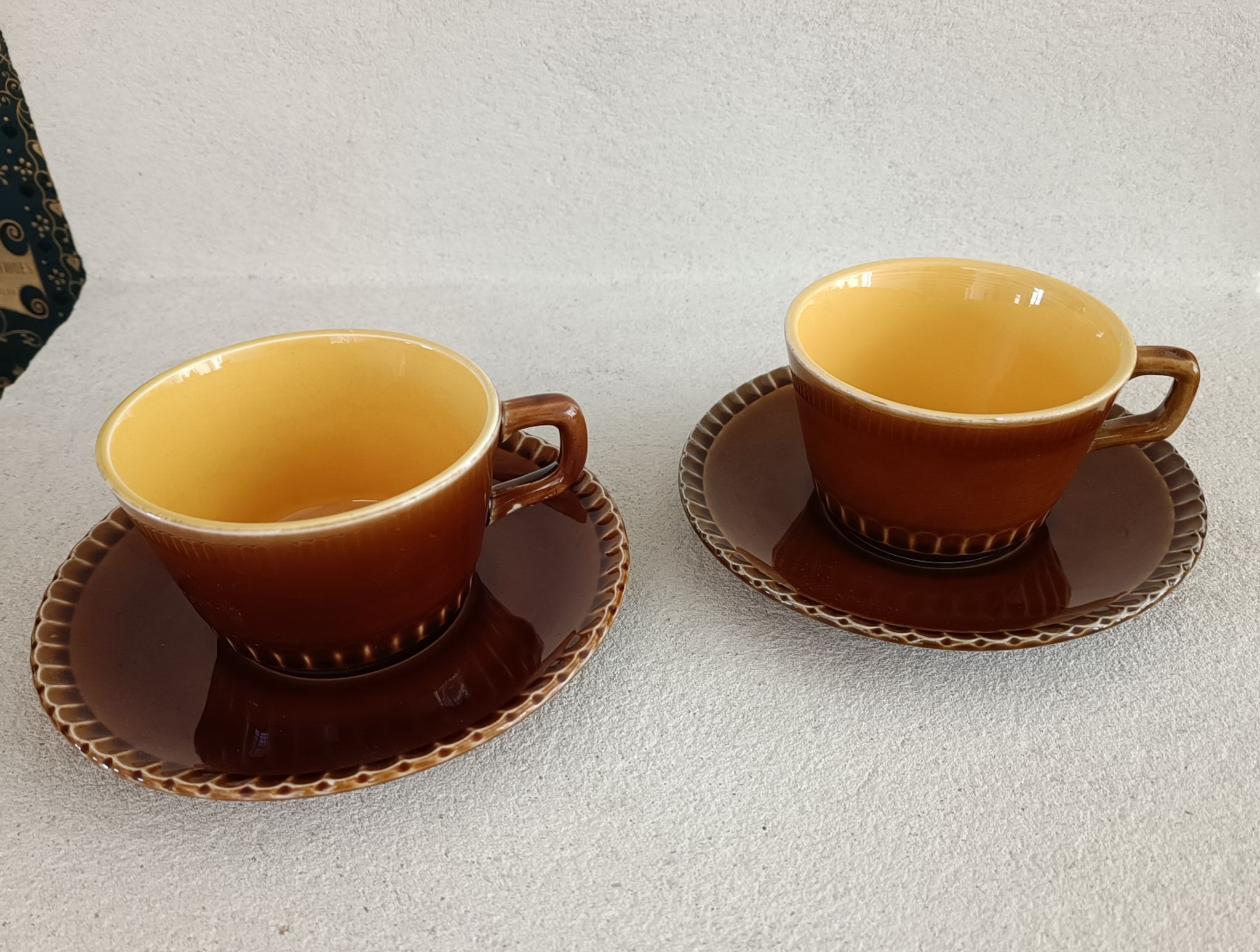 Tasse et soucoupe Digoin Sarreguemines