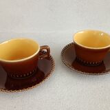 Cup and saucer Digoin Sarreguemines