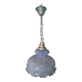 Original suspension lamp molded glass globe lace Rose edging dp 1122213