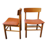 Paire de chaises Borge Mogensen J39 Shaker en bois d'orme massif, années 1950