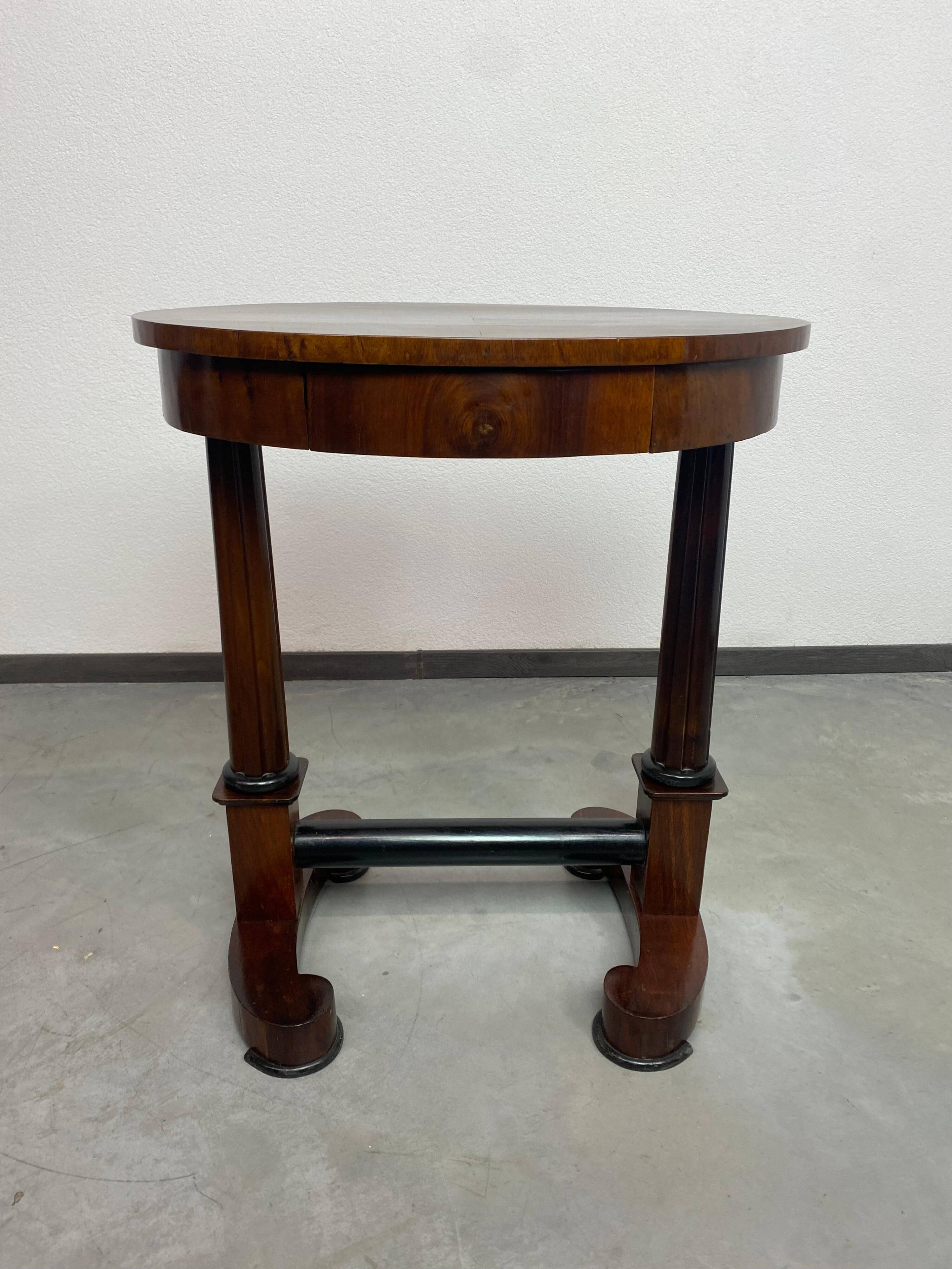Biedermeier side table from the 19th century