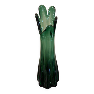 Vase en verre vintage