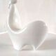 Coq stylisé en céramique design années 70