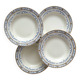 4 deep ironware plates “Colbert” Creil and Montereau
