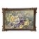 Framed old watercolor flowers M Réginal