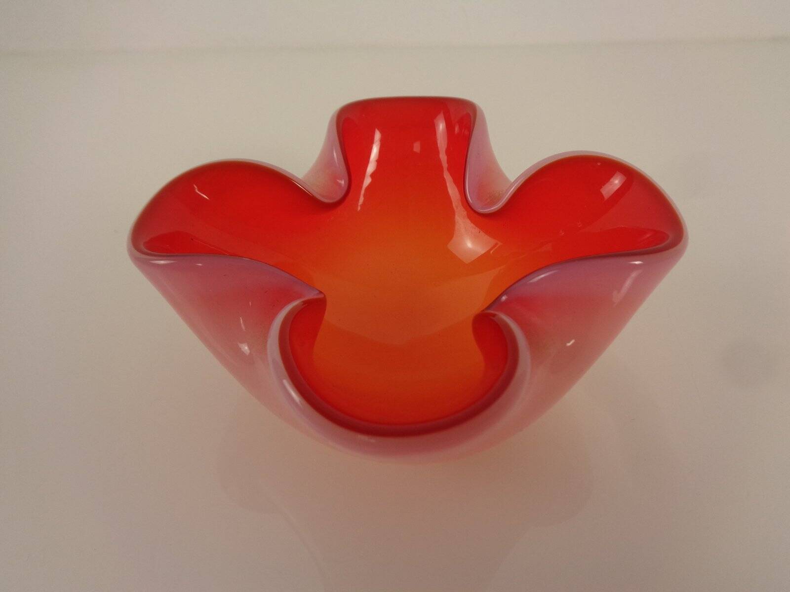 Sommerso Murano Glass Ashtray, Italy, 1960s