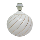 Ceramic lamp white and gold Italian design 70s / 80s