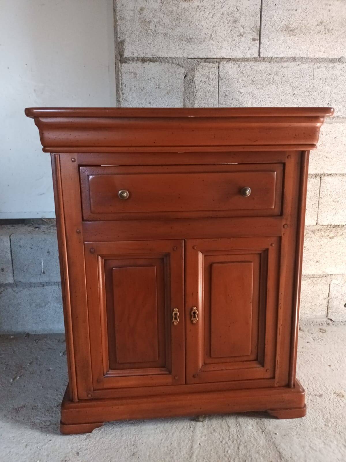 Louis Philippe style cherry wood TV cabinet