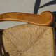 Fauteuil traditionnel en bois et paille