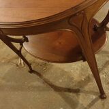 Art Nouveau tea table in solid accajou