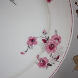Plat rond fleuri - Limoges