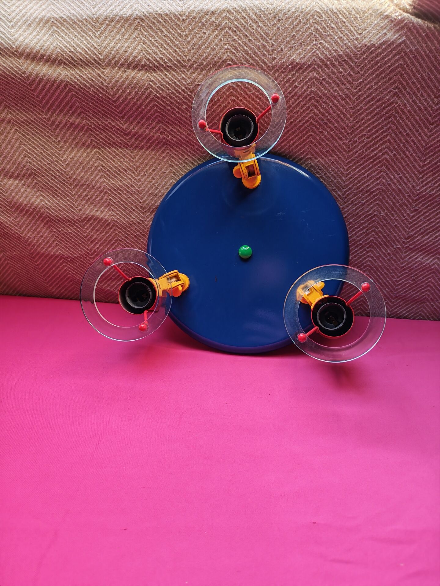 Vintage Ceiling Light "Fischer Leuchten" Multicolour Memphis Style - Year
