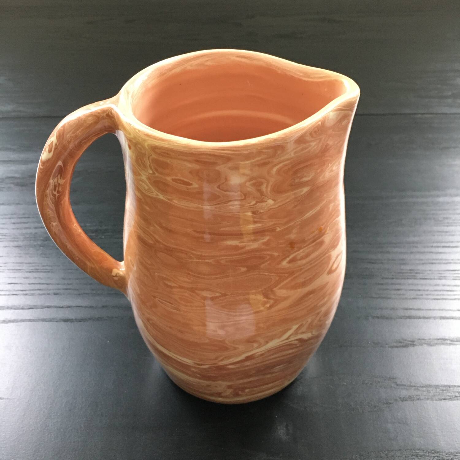 Pitcher of mixed earth, pink ochre