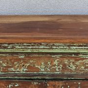 Old wooden cabinet - 2 doors and 1 drawer