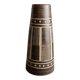 Vintage VEB Coswig GDR Ceramic Vase Marron with Beige Ritzdekor, 1970s