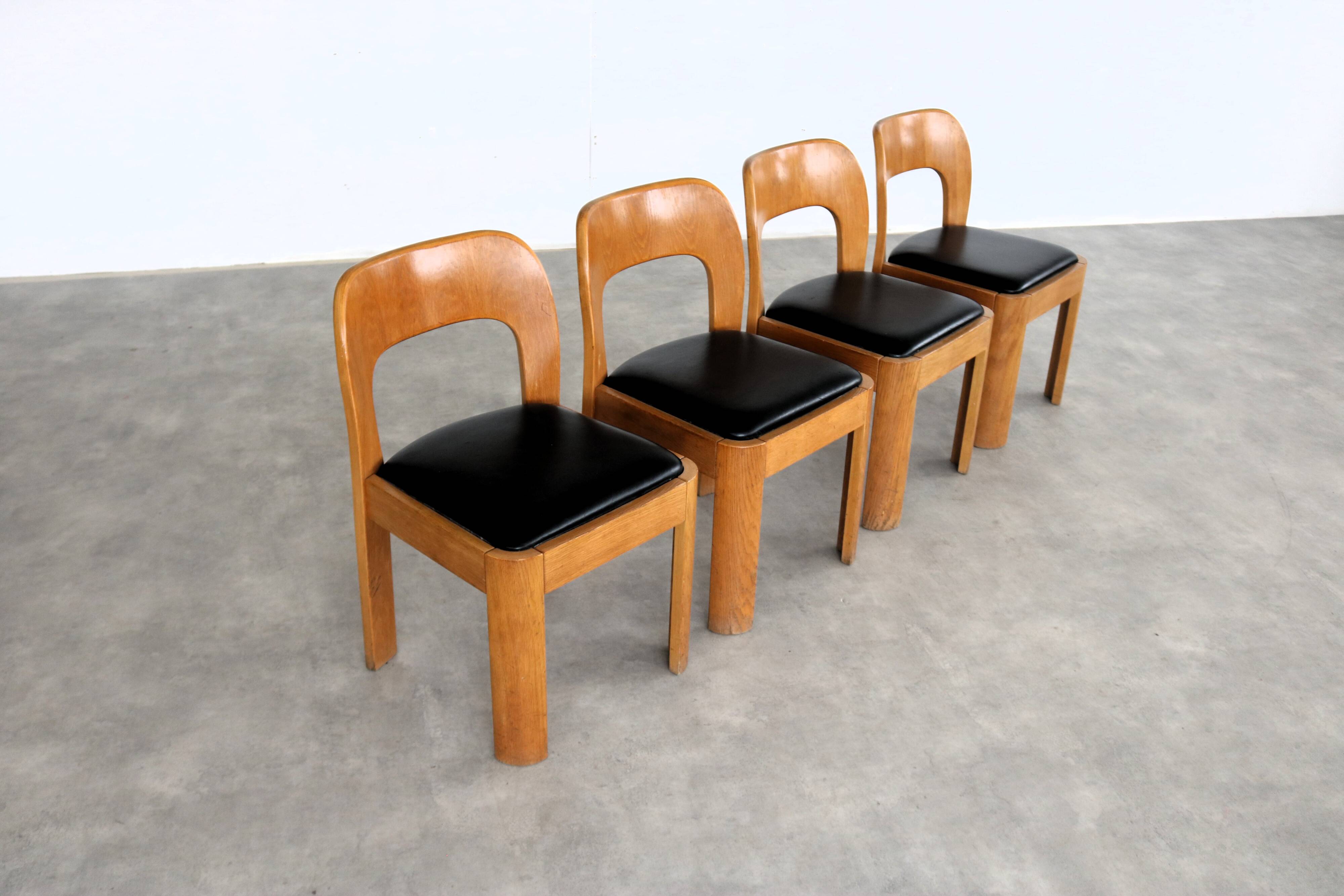 vintage eetkamerstoelen | stoelen | jaren 60 | eiken