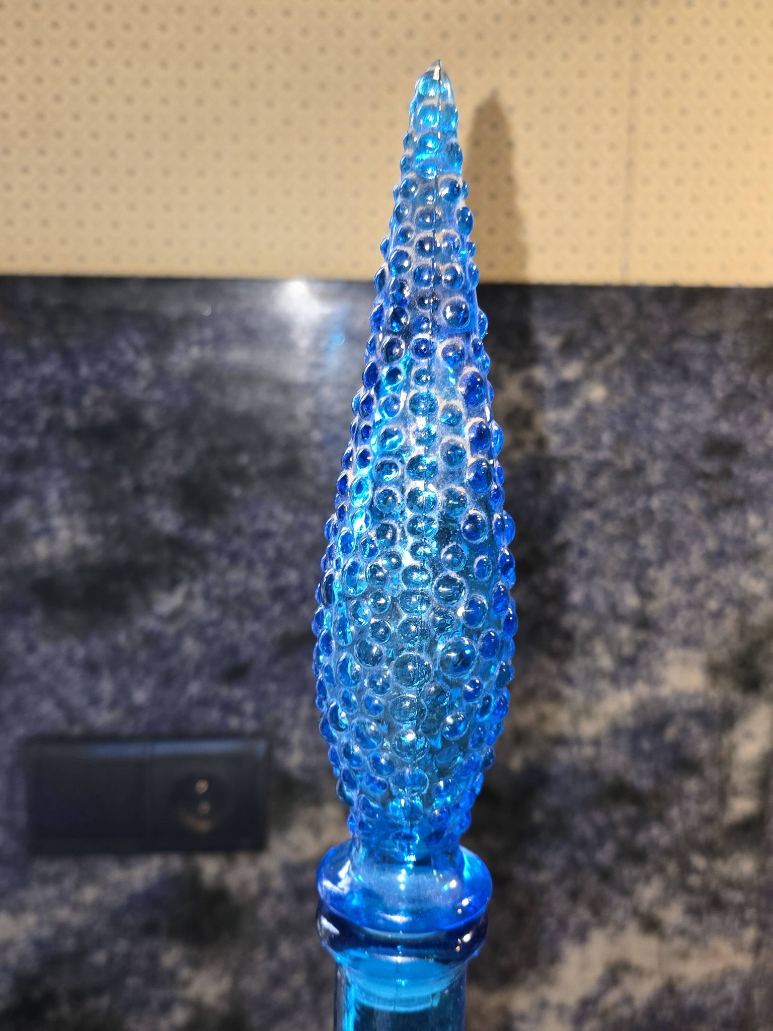 Carafe bleue d'Empoli vintage