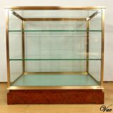 Display Cabinet in Brass and Elm – 1950