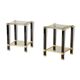 Paire de tables d’appoint ou chevets par Pierre Vandel 1970