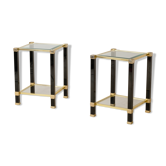 Paire de tables d’appoint ou chevets par Pierre Vandel 1970