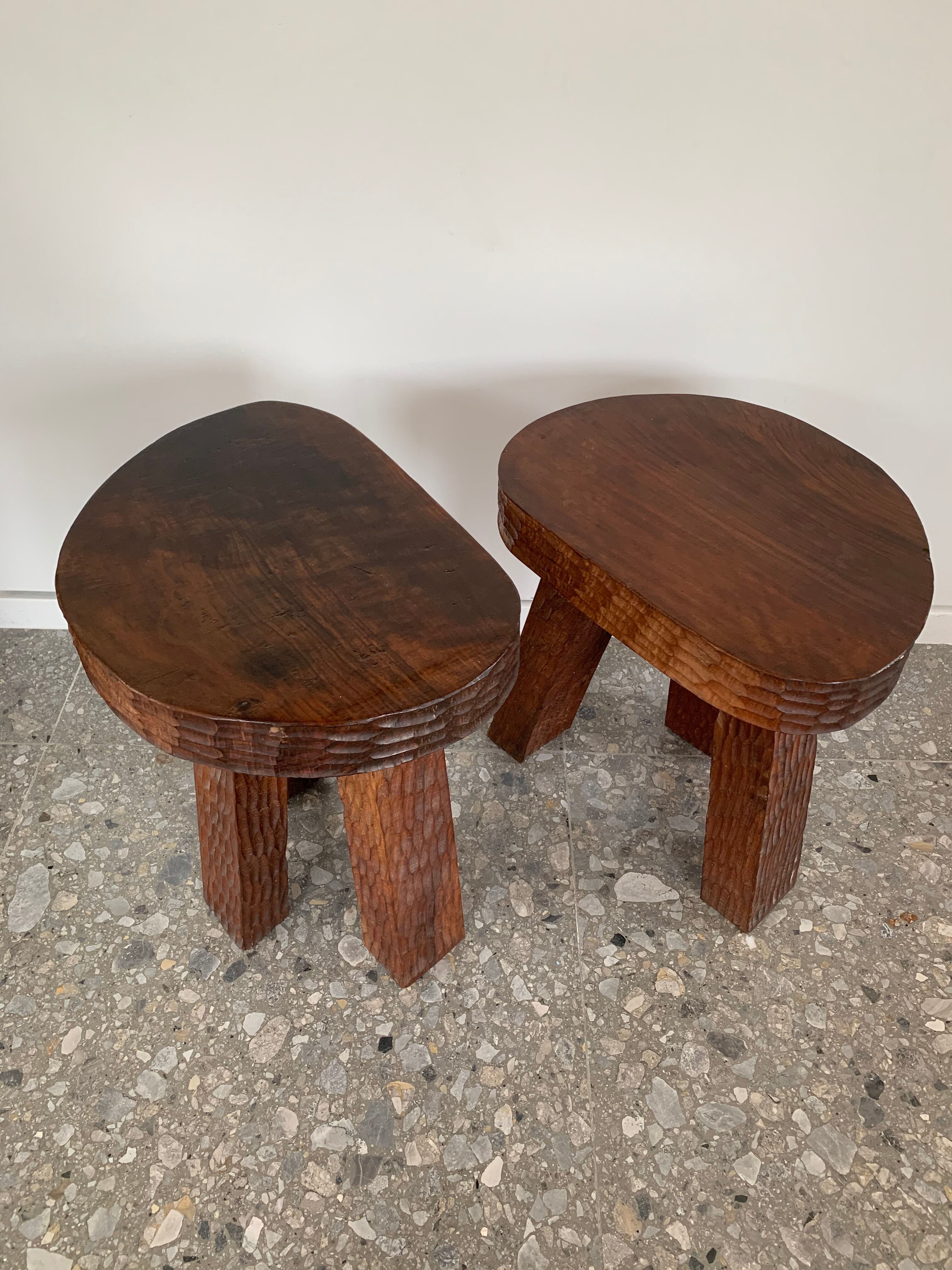 Brutalist stools