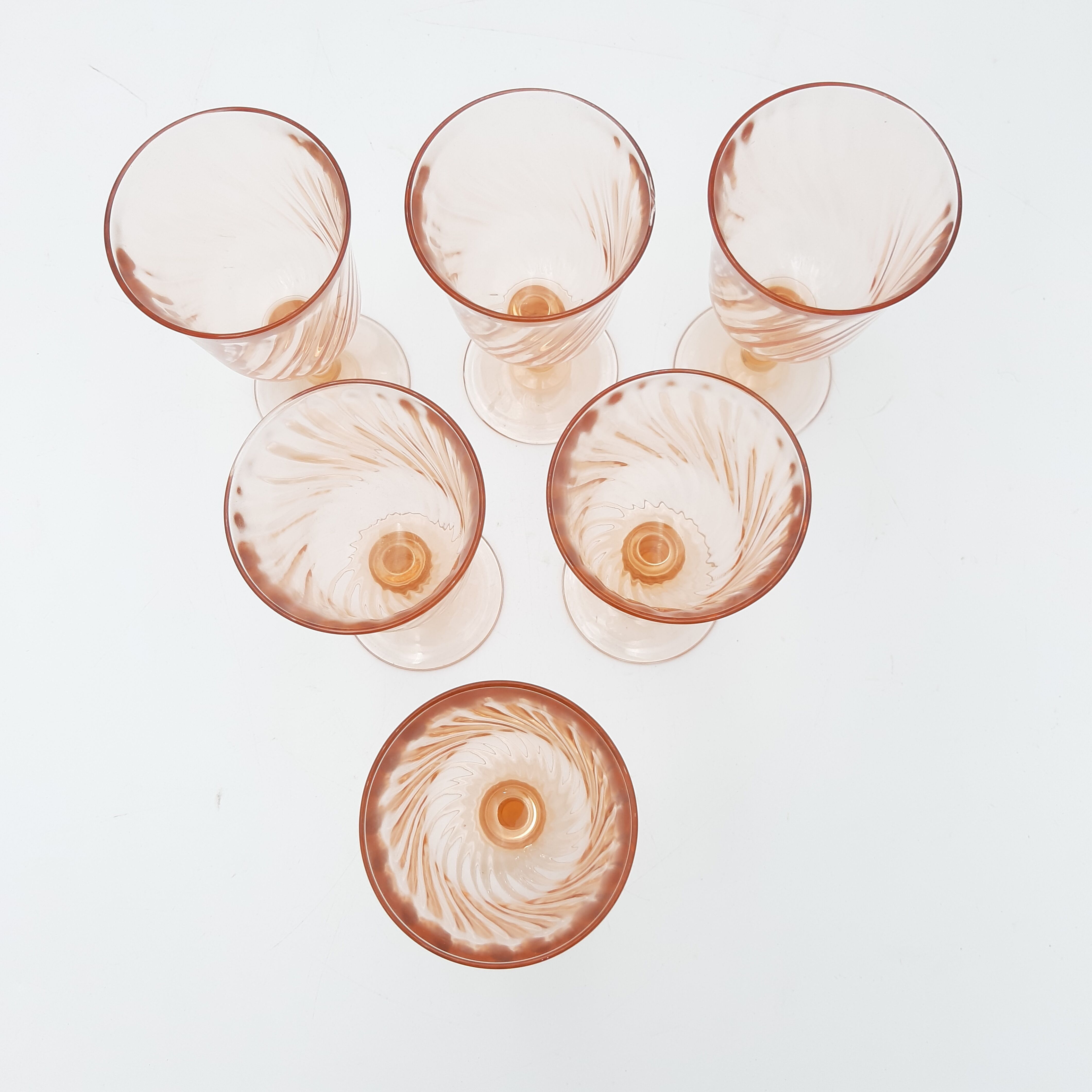 6 verres à eau Rosaline