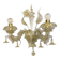 Contemporary Floral Transparent-Gold "Ca' Rezzonico" Murano Glass Wall Sconce