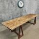 Antique trestle table XXL garden table 89 x 308 cm
