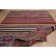1970s Vintage Turkish Oushak Handmade Wool Cotton Pink Runner Rug 103x171