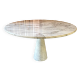 Angelo Mangiarotti white marble dining table model M1