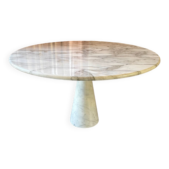 Table à manger en marbre blanc Angelo Mangiarotti  modèle m1