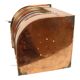 Large Vintage Ship's Lamp Red Copper Fresnel Lens 49cm