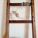 Old wooden farm ladder