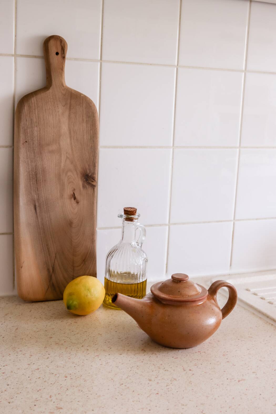 Théière Artisanale en Grès Moucheté