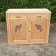 Parisian art deco sideboard 2 doors 2 drawers beech raw wood