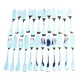 12 fish cutlery in silver metal uniplat cluny