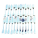 12 fish cutlery in silver metal uniplat cluny