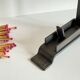 Brutalist Match Holder Steel Chimneys VINTAGE