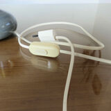 Sandstone lamp, signed, 60s